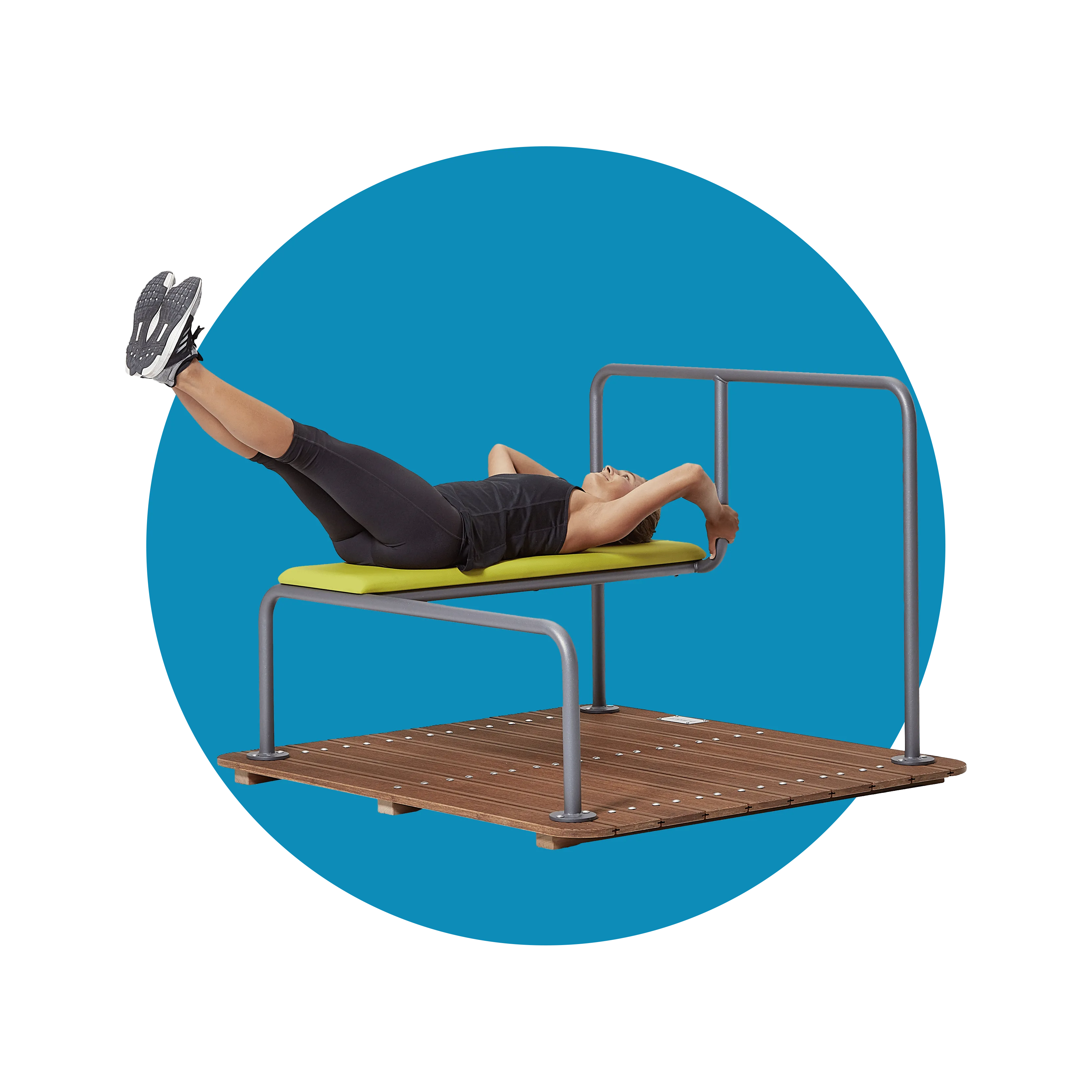 Bancă Fitness din Parc Outdoor Campus - Mobilier multifuncțional